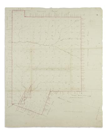 (GEORGIA LAND SURVEY.) Thomson, Claud. [Representation of a body of land containing 147,773 acres.]